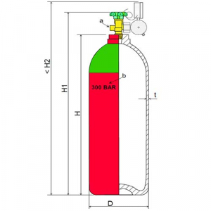Fire Eater Cylinder 80-300 UL